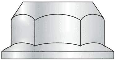 M20-2.50 Hex Flange Nuts/Non-Serrated/Class 8 / Zinc/DIN 6923 (Quantity: 25)