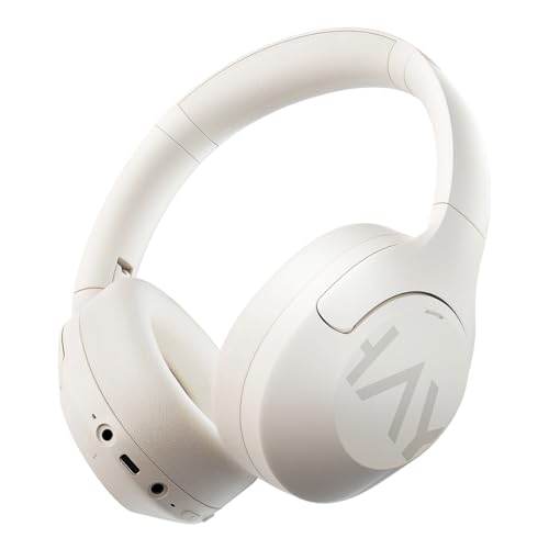 HAYLOU ワイヤレスヘッドホン S30 ヘッドホン 43dB ノイズキャンセリング Bluetooth5.4 低遅延 無線有線両用 80時間音楽再生 オーバーイヤーヘッドホン 軽量 折り畳み 2台同時接続可能 専用アプリ対応 取扱説明書 ホワイト