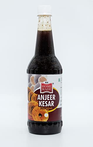 Image of RK Homemade Natural Anjeer Kesar Syrup | Concentrated Syrup & Squash | 750ml | Gluten-Free, Vegan & Low Fat | Perfect for House Parties, Picnics & Road Trips