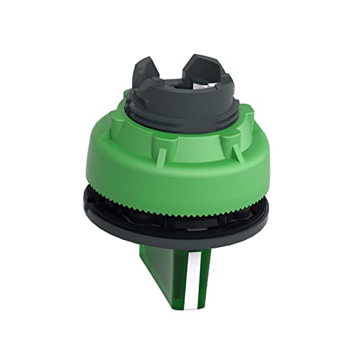 Cabeza sel.flush lum.verde sélecteur encastrable robuste 3 pos