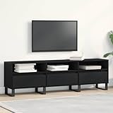 【Matériau Durable】 Conçu en bois de haute qualité selon l’information du descriptif, ce meuble TV assure stabilité et durabilité pour un usage quotidien. Le plateau supérieur met en valeur téléviseur, décorations ou cadres photo, convenant parfaitement aux utilisateurs recherchant un meuble tele noir fiable et moderne.