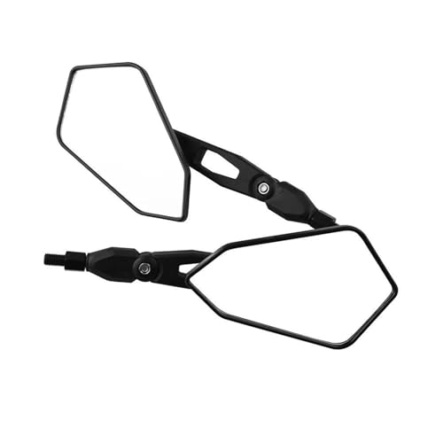 Espejo retrovisor hexagonal para motos Kawasaki y modelos universales con ajuste lateral