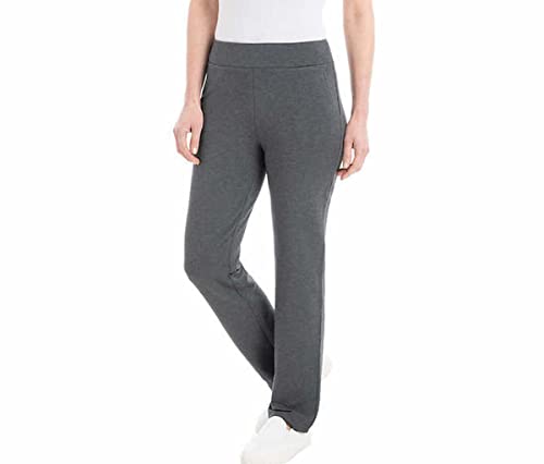 Dalia Women's Knit Pull-On Pant (X-Large, Charcoal Gray)