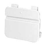 X AUTOHAUX Rear Bumper Tow Hook Cover Car Towing Hook Eye Hole Cover Replacement 51127202673 for BMW 3 Series E90 E91 2009-2012 White