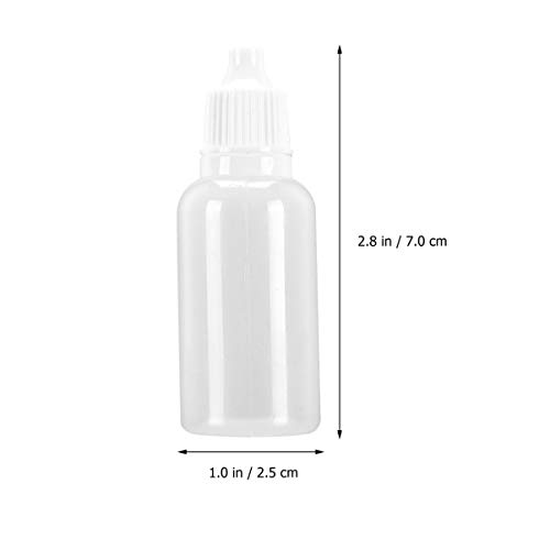 Frasco líquido para olhos Healifty 25 peças 20 ml vazio com conta-gotas para líquido para maquiagem