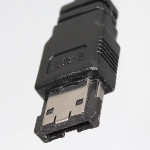 Cable eSATA a SATA de 6 pies con cables trenzados miniatura 3