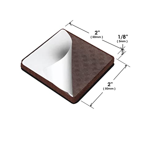 Image of Slipstick GorillaPads Non Slip Furniture Pads /Gripper Feet Floor Protectors (Set of 16) Premium 2 Inch Square Self Adhesive Rubber Pads for Furniture Legs, Black, CB153-16