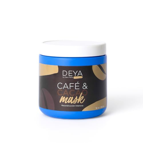 DEYA Cafe Y Cacao Intensive Repair Hair Mask, Strengthens, Nourishes, Promotes Growth. 16 Oz