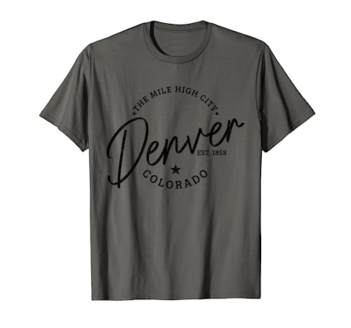 Denver Colorado Mile High City Est. 1858 USA Souvenir T-Shirt