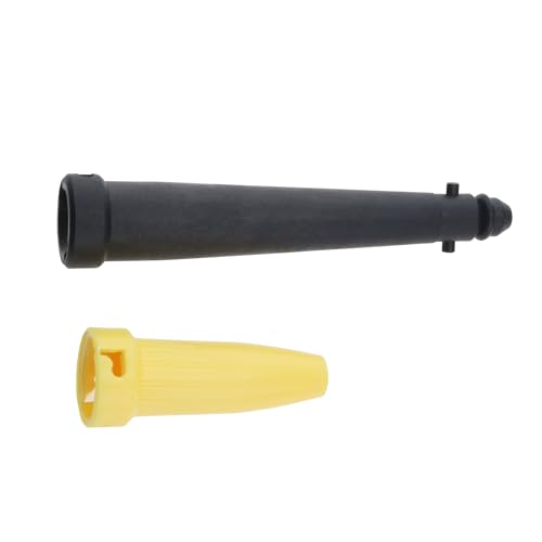 Create idea 2 boquillas de repuesto para limpiador de vapor Karcher, accesorios de limpieza, boquilla de ventana negro/amarillo, compatible con limpiador de vapor Karcher SC 1 a 5 SG 4/2 SG 4/4