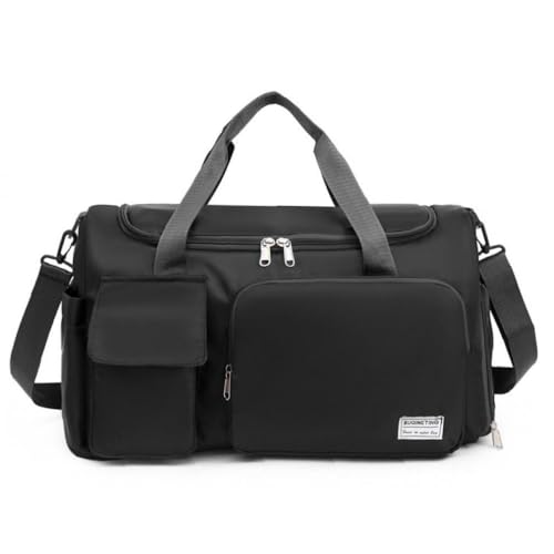 Bolsa de Lona Personalizada para Mujeres y Hombres, Bolsa de Viaje Personalizada con Nombre Bordado, Bolsas de Gimnasio Deportivas Personalizadas con Compartimento para Zapatos y Bolsa húmeda para