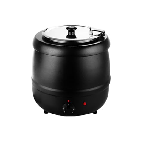 TBQZ 10L/13L ステンレス製スープウォーマー、業務用電気式スープウォーマー(温度調節機能付き)、レストランや大家族向け、温水対応、大容量、味噌汁、お粥、カレー、豚汁などに最適、スープウォーマー、スープビュッフェ、レストラン、キッチン用品、業務用ス