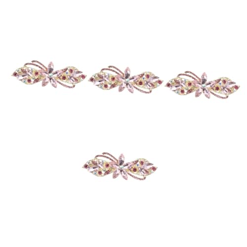 Barrette cheveux fleur VICASKY lot de 4 pièces avec pince à ressort solide