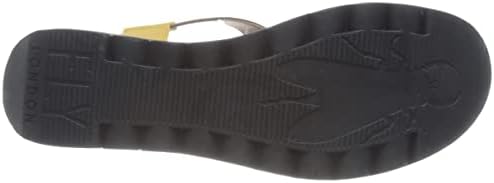 Fly London Women's Ankle-Strap Sandal, Bumblebee Camel Black, 10.5 | Image 1