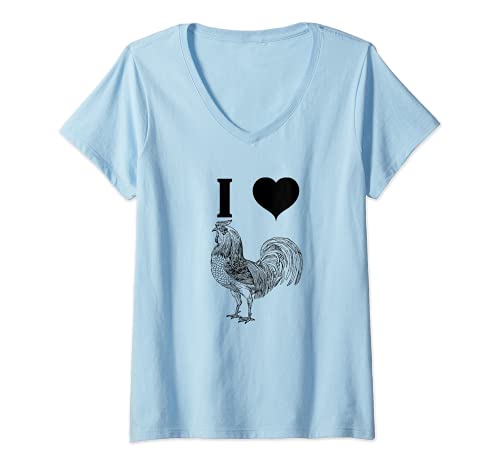 Mujer I Love Polla Camisa, Travieso Polla Grande Camiseta Cuello V