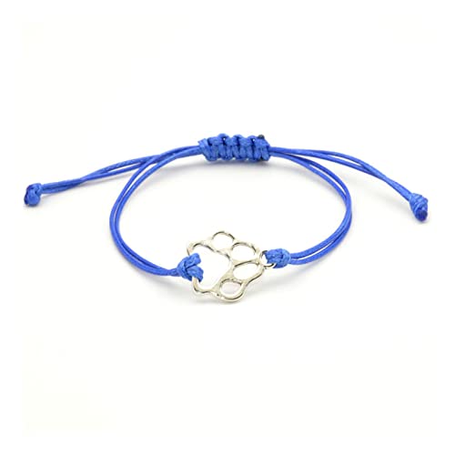Fuqimanman2020 Puppy Dog Paw Print Bracelet Handmade Adjustable Strings Pet Memorial Sympathy Gift for Women Men Dog Lover Loss of Dog Gift Fuqimanman2020 Puppy Dog Paw Print Bracelet Handmade Adjustable Strings Pet Memorial Sympathy Gift for Women Men Dog Lover Loss of Dog Gift