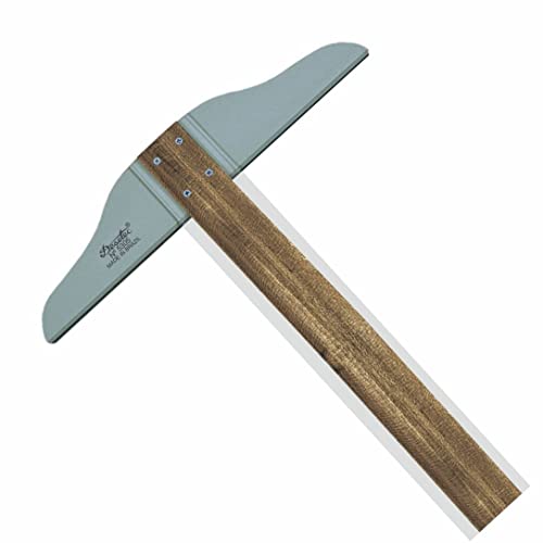 Régua T de 50 cm em Madeira, Cabeçote Fixo, com Bordas de Acrílico 5305 – Trident, 5305, Madeira, 50