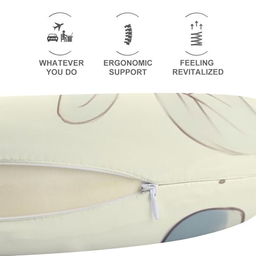 Almohada cervical viscoelástica tamaño único miniatura 5