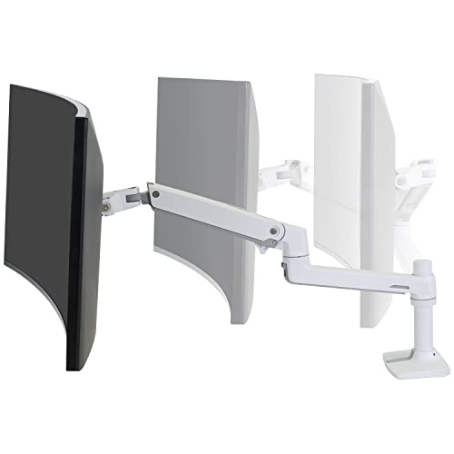 Bras LX Ergotron Support d'Écran Blanc pour Moniteur Articulé de Bureau Jusqu'à 34 Pouces VESA - 7