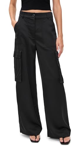 Susana Monaco Women's Satin Cargo Pants