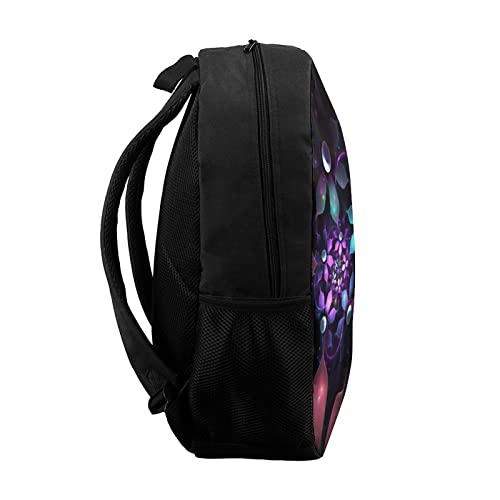 Sac à dos imprimé 3D Fractal de 17 pouces avec grand volume pour organiser toutes ses affaires - 3
