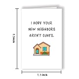 Longkado Novelty Housewarming Card, Funny Joking New Home Card, Humorous Congratulations Moving House Warming Card…