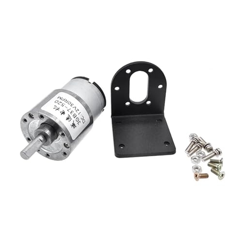 Support en alliage d'aluminium et moteur JGB37-520 24V pour montage industriel
