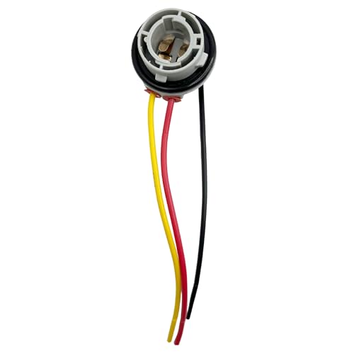 Portalampara bombillas  P21 1157 5W, Soporte para bombillas P21, Casquillo P21 1157 5W, Adaptador de bombilla P21, Apto para Luz de freno P21 1157 5W, Cable 11 cm, 1 unidad