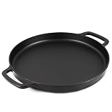 Magefesa Ferro - Paellera de 30cm Negra, Hierro Fundido, Retención y Reparto del Calor, No Absorbe Humedad, Libre de PFOA-PTFE, Para Inducción-Horno
