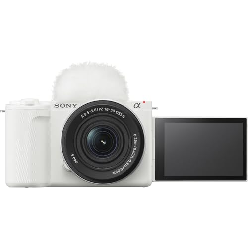 Image of Sony ZV-E10 II Mirrorless Camera (White) with Sony E PZ 16-50mm f /3.5-5.6 OSS II Lens + Sony GP-VPT3 Wireless Shooting Grip + SanDisk Extreme Pro 64GB and More (14pc Bundle)