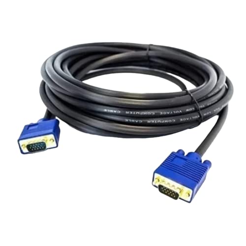 Accesorios De Computadoras, Personal Computer TEKNOZONE Cable Vga A Vga Macho A Macho 20 Metros De Longitud Compatible con Computadora, Escritorio, Computadora Portátil, PC, Monitor, Proyector, HDTV