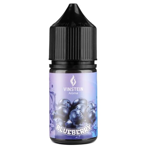 VINSTEIN Blueberry Lebensmittelaroma 30 ml hochkonzentrierte Aroma für Backen Getränke & Eis vielseitiges flavour drops für DIY zuckerfrei vegan Blaubeere