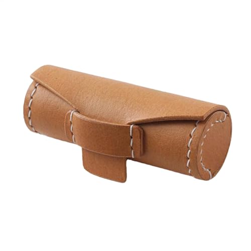 Estuche de almacenamiento para pintalabios, soporte de exhibición de lápiz labial, caja de almacenamiento de cosméticos, bolsa cilíndrica para lápiz labial, práctica funda de diseño de hebilla