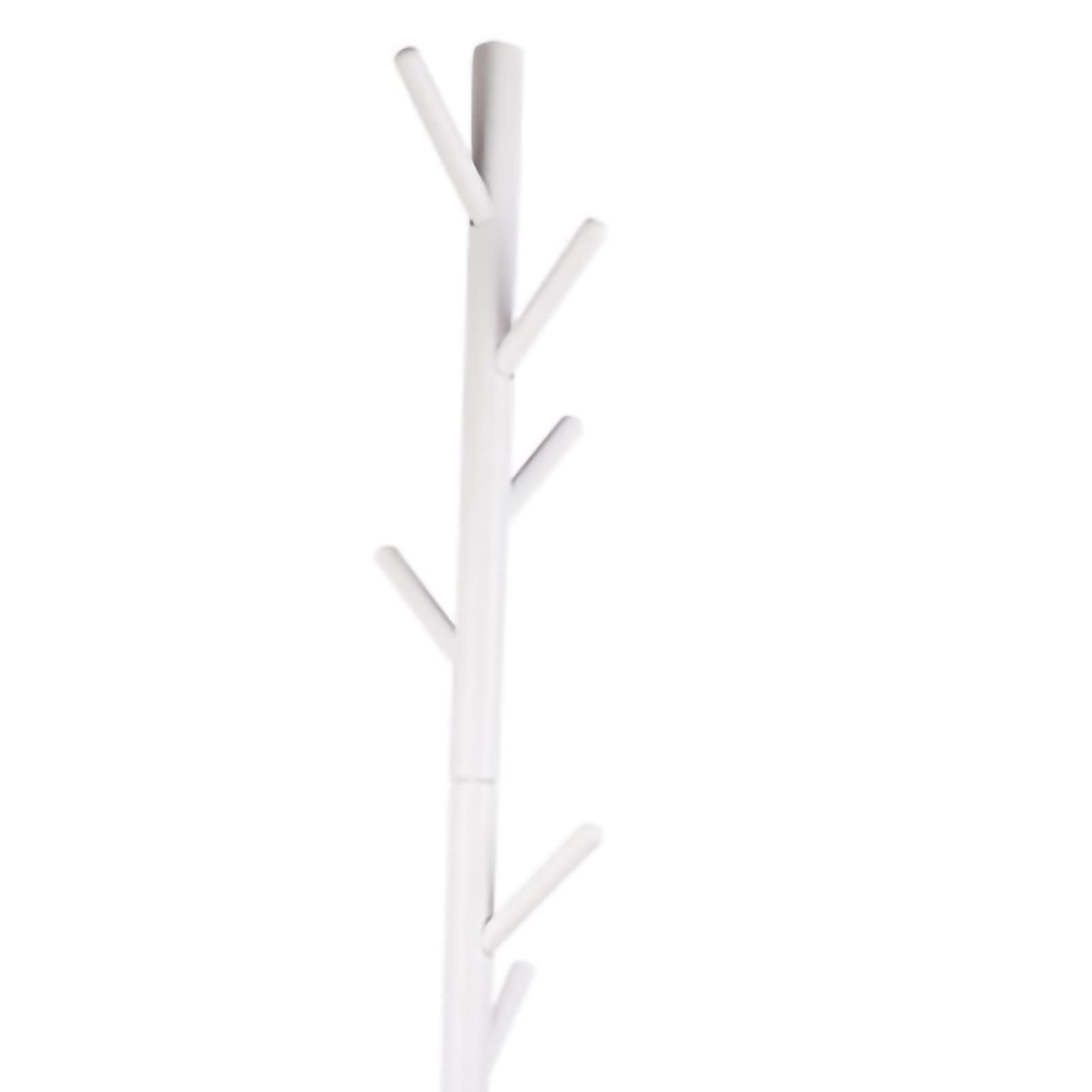 Yosoo Health Gear Drzewko na Ubrania Wieszak na Ubrania z Litego Drewna 175 Cm Sosnowy Wieszak z 8 Haczykami Zaokrąglone Rogi Podstawa Statywu do Salonu Sypialnia Przedpokój Dorośli (WHITE)