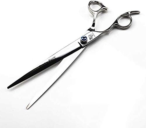 high-end Professional pet Care 8.0 inch pet Scissors 440C Steel Silver Left hand scissors (Cutting Scissors)