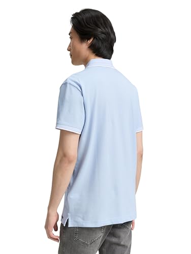 Tom Tailor Herren 1045629 Poloshirt, 13302 - Light Metal Blue, XS EU 2