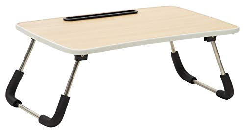 Townsville Albury Modern Engineered Wood Laptop Table with Stainless Steel and Mobile Holder (Beige, Evita, Standard, ULLT9501004)