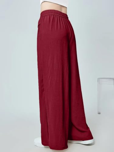 Image of GRECIILOOKS High Waist Polycotton Trousers for Women - Flared Parachute Pants with Side Pockets | Casual Travel Cargo Pants (Available in Plus Size and Value Pack)