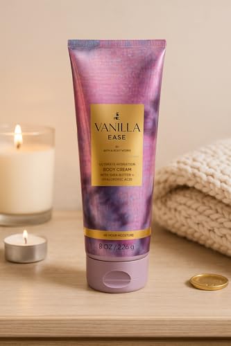 Bath & Body Works Vanilla Ease Ultimate Hydration Body Cream, 8 oz / 226 g – Aloe, Shea Butter, Cocoa Butter, 24-Hour Moisture (1) - image 2