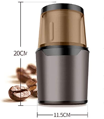 ywewsq Molinillo de café eléctrico, molinillos de café en Grano con Recipiente extraíble, Cuchillas de Acero Inoxidable… - Imagen 6