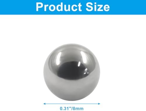 Bivethoi 탄소강 베어링 볼, 8mm, 100팩 — 사진 3