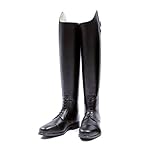  Lederreitstiefel Hobo Scorpio Zip Ristschnürung Größe/Farbe 38 LE/schwarz