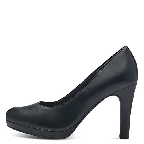 Tamaris Damen Klassische Pumps, Frauen Absatzschuhe,TOUCHit-Fußbett,stöckelschuhe,Hochzeitsschuhe,Brautschuhe,festlich,Black MATT,36 EU – Ansicht 2