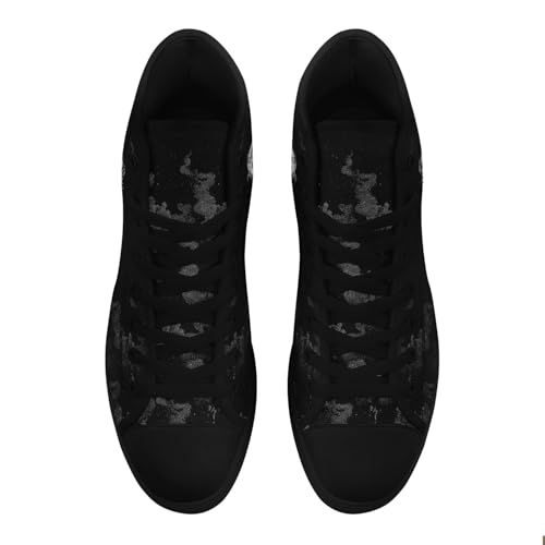 Fashion Skull High-Top Canvas Shoes for Men Women -Unique Vibrant High Top Sneakers Comfortable Casual Shoes3
