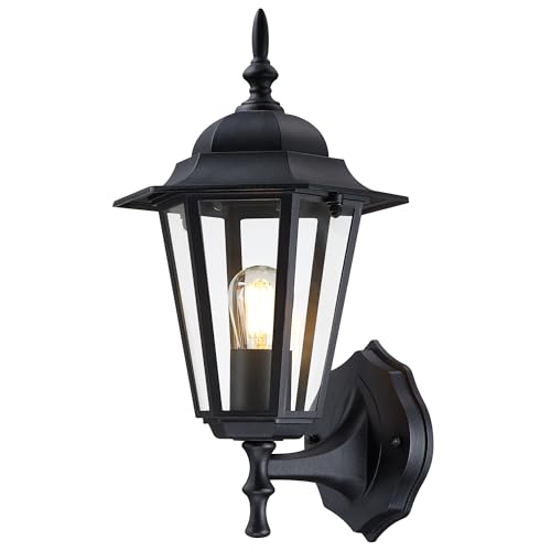 YaoKuem Outdoor Wall Lantern, Wall Sconce as Porch Lighting Fixture,