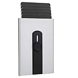 Tarjeteros para Tarjetas de Credito, Fabonka «Medio Pop-up», Automática Pop-up Tarjeteros Cartera para Mujer y Hombre