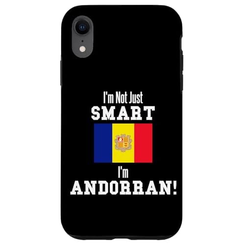 I'm Not Just Smart Andorra Bandera Andorra Carcasa para iPhone XR
