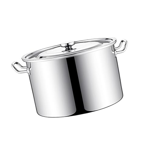 QUSYZD Olla sopera con Tapa - Olla sopera de 8-55 L, de Acero Inoxidable 304, con Tapa y Fondo Compuesto, Honda, para cocinar, 30 cm x 21,5 cm (14 L),30cm*21.5cm(14L)