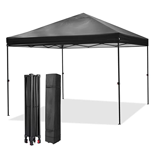 Image of HOTEEL 10x12ft Pop Up Canopy, Waterproof Outdoor Party Easy Up Tent with Carry Bag, No Tools Needed, Event Tent for Parties, Backyard, Wedding, Commercial,Gray