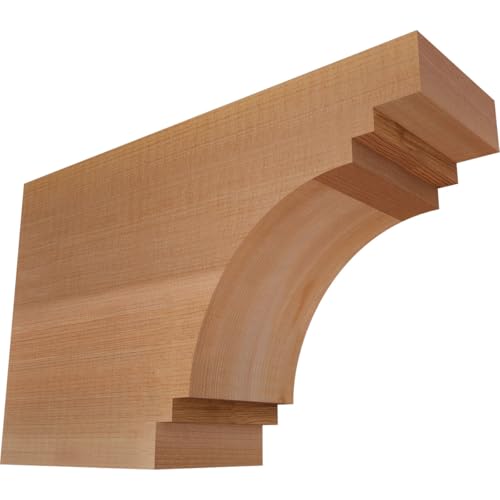 3 1/2"W x 8"H x 12"L Pescadero Smooth Rafter Tail, Western Red Cedar